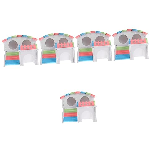 iplusmile 5st Hamsternest Hamsterversteck Kleines Haustier Rennmaus-versteck Zubehör Für Meerschweinchen Spielzeug Für Draußen Meerschweinchen Hamsterhaus Aus Holz Haustierbett PVC Mini von iplusmile