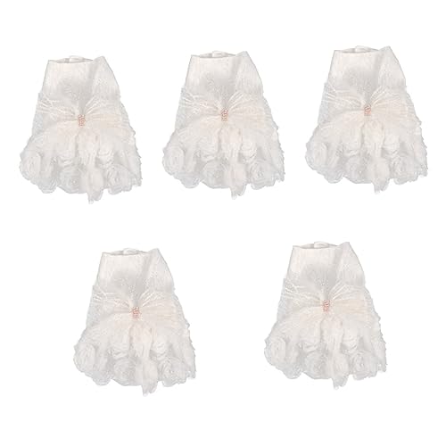 iplusmile 5st Haustier Hochzeitskleid Tutu-Kleid Für Hunde Spitzenkleid Für Haustiere Hunde Mädchen Kleid Tutu-Rock Für Haustiere Hund Prinzessin Kleid Empfindlich Sonnenkleid Polyester von iplusmile