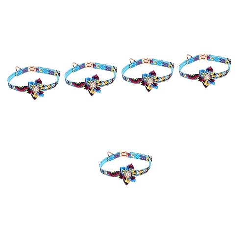 iplusmile 5st Haustierhalsband Verstellbares Welpenhalsband Halsband Für Hunde Abbrechbarer Kragen Hundehalsband Mit Katzenhalsband Sommer Hundehalsband Kätzchen Nylon Mädchen Blumen von iplusmile