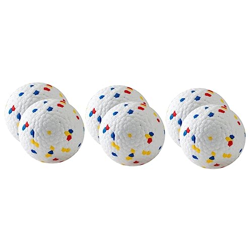 iplusmile 6 STK Hüpfender Ball Hundespielzeug Welpenzahnplüsch Beißspielzeug Für Hunde Kauen Zahnspielzeug Bälle Für Kleine Hunde Ballwerfer Für Hunde Kleiner Hund Elastisch E-TPU-Material von iplusmile