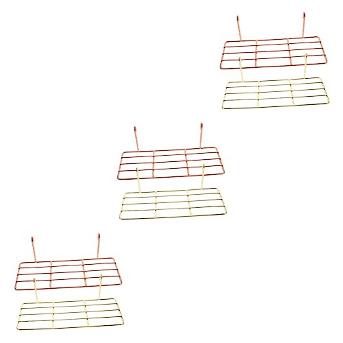 iplusmile 6 STK Plattform Aus Metall Von Papagei Vogelkäfig Stehen Sonnendeck Auf Der Terrasse Mit Sittichen Vogelkäfig Spielzeug Vogelspielständer Vogelstange Schleifstab Kind Der Vogel von iplusmile