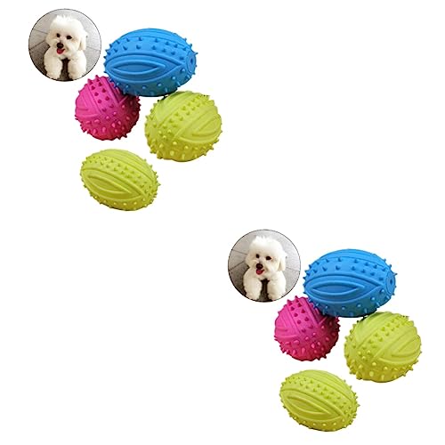 iplusmile Spielzeug 8 STK Rugby-Hund Spielzeuge Hunde-Rugby Kauspielzeug Für Hunde Fußball Hundespielzeug Fußballspielzeug Hundebälle Spielzeughund Haustier Spielzeug Für Haustiere von iplusmile