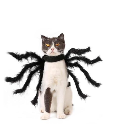 iplusmile Halloween Hunde Katzen Kostüm - Spinnen Outfits - Pelziges & Lebendiges Cosplay Kostüm Haustierkleidung für Halloween Cosplay Party von iplusmile