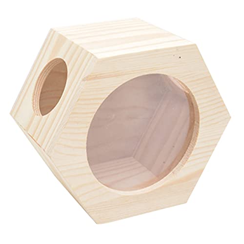 iplusmile Hamster- -chalet Hamster Versteckt Hamsterhaus Kleintierversteckhütte Hamsterkäfig Aus Holz Versteck Der Hamsterburg Hamsterkäfige Hamster Schläft Haushalt Chinchilla Hölzern von iplusmile