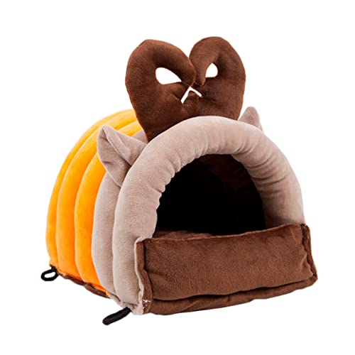 iplusmile Hamster Warmes Versteck Schlafbett Für Kleine Haustiere Hamsterhausbett Betthamster Meerschweinchenbett Wärmerbett Für Kaninchen Hamster Hängematte Rattenbett Winter Haustierbett von iplusmile