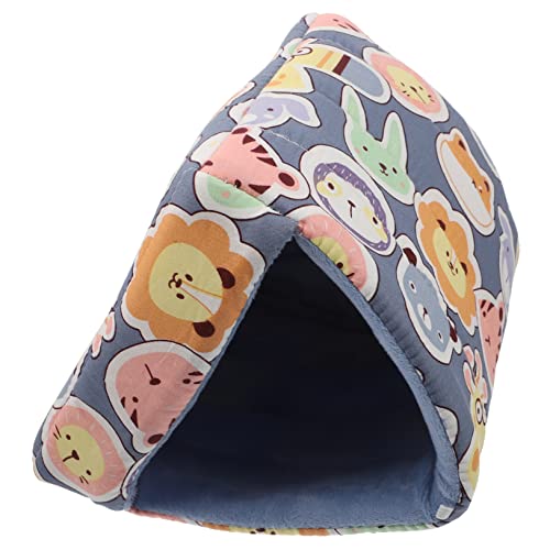 iplusmile Hamster Kuscheltier Hamsterstreu Kleines Tierhaus Haushaltshamster Schlafbett Hamsterschlafhaus Hamsterhaus Entzückendes Bett Für Kleine Haustiere Baumwolle Meerschweinchen-Nest Dicht von iplusmile