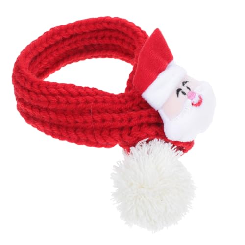 iplusmile Haustier-Schal individuelles Hundehalsband Katze Haustier Schal Weihnachten Haustier Schal Gestreifter Haustier Schal Weihnachtshaustierschal Weihnachtsschal Masse Stricken von iplusmile