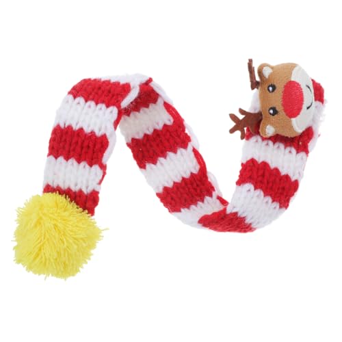 iplusmile Haustier-schal Hundeschal Weihnachtsglocken Weihnachtshaustierschal Katzenfliege Haustier Dekoratives Accessoire Katze Weihnachtsschal Haustierkleidung Partyschal Stricken von iplusmile