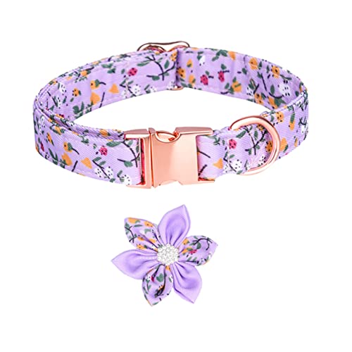 iplusmile Haustierhalsband Mit Sonnenblumen- Für Kätzchen Roségold- Krippen- Breakaway-Katzenhalsband Strass-Halsband Haustier- -Accessoire Dekoratives von iplusmile