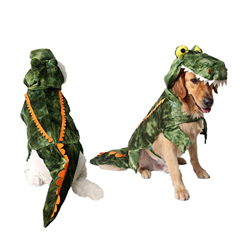 iplusmile Hunde-Cosplay-kostü Katze Krokodil Kostü Doug Den Mops Hundekostü Für Große Hunde Krokodil Haustierkostü Kostüme Für Hunde Lustige Hundekostüme Halloween Hundekleidung von iplusmile