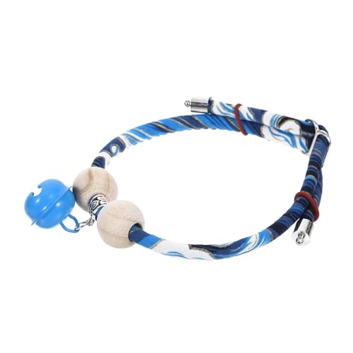 iplusmile Katzenhalsband mit Glocke für für aus weicher Baumwolle für Katzenstreu Haustier Tür Kätzchenhalsband Junge -Hundehalsband Holz von iplusmile