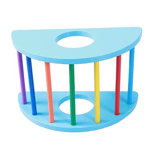 iplusmile Kleintier-Kauspielzeug Blaue Spielzeuge Spielzeug Regenbogenbrücke Für Hamster Regenbogenbrücke Brücke Für Hamster Hamsterbrücke Holzbrücke Blaue Regenbogenbrücke Holzspielzeug von iplusmile