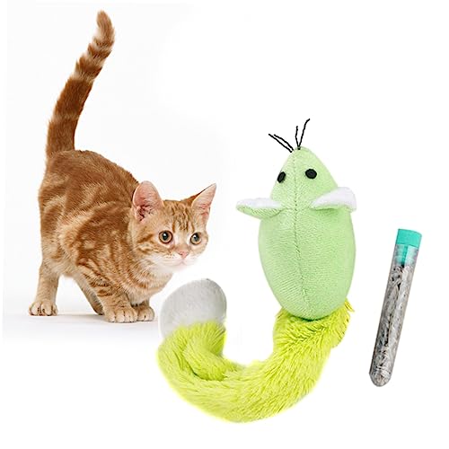 iplusmile Katzen-mäuse-Spielzeug Katzenminze-Spielzeug Für Katzen Pompones De Porristas Plüschtiere Spielzeug Für Haustiere Flauschige Kuscheltiere Bambus Langen Macaron von iplusmile