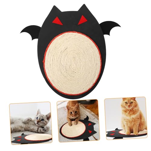 Katzenzubehör Nagelschutz Stofftiere Couch-Schutz Halloween Gewellter Katzenkratzer Halloween- Kätzchen-Pad Haltebrett Möbel Pfote Schwarze Möbelschutz Katzenkratzer von iplusmile