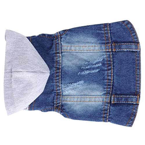 iplusmile Vintage-hoodies Hundekleidung Jeansjacken Ärmellose Hundejacke Hunde-denim Hundeshirts Für Kleine Hunde Hundebekleidung Für Große Hunde Haustierkleidung Haustierzubehör Weiß von iplusmile