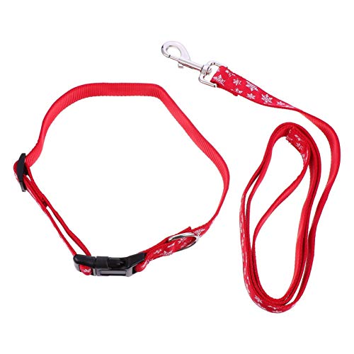 iplusmile Set Aus Hundehalsband Und Leine – Verstellbares Hundehalsband Für Hunde Und Katzen Mit Leine – Weihnachtliches Welpenhalsband Für Kleine Hunde von iplusmile