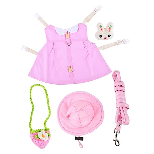 iplusmile Niedlichen Haustier Kleidung Set für Tiere Bunny Weste Leine Katze Kostüm Pet Dress up für von iplusmile