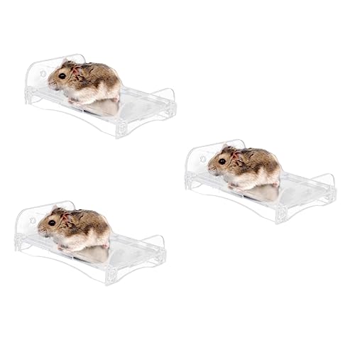 iplusmile 3 STK Kühlkissen Für Meerschweinchen Kühlbett Für Kaninchen Kleines Tier Kaninchenbett Meerschweinchen Pad Hamsterartikel Kühlplattform Für Hamster Aluminiumlegierung Hamsterbedarf von iplusmile