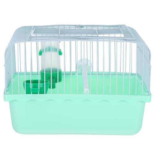 iplusmile tragbarer Vogelkäfig Vogeltransportbox Vogelreisekäfig Käfigreiniger Vogelnest Vogelfütterer Reisekäfig für Sittiche coop Käfig für Nymphensittiche Hamsterkäfige Eisen Light Green von iplusmile