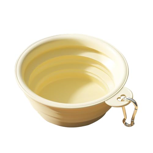 Faltbarer Hundenapf, Wassernäpfe für Hunde - Cup Dish Faltbare, erweiterbare Hunde-Reisenäpfe - Tragbarer Haustier-Futterspender aus Silikon, praktisch, Tierfutter- und Wassernapf, für von itrimaka