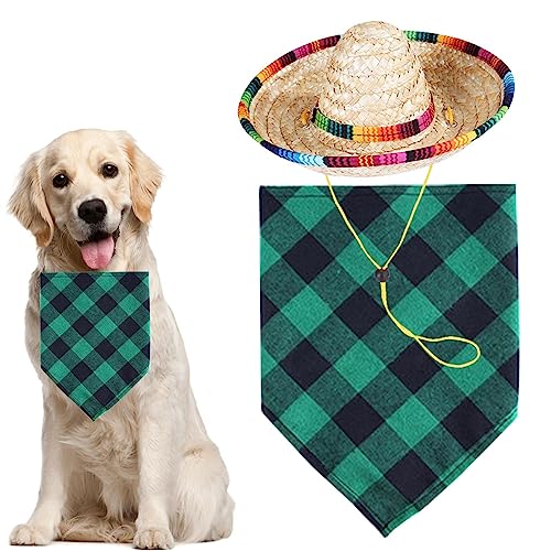 Hundesabber-Lätzchen, Hundeschal - Dreieckiges Hunde-Karo-Bandana, Hunde-Sabber-Handtuch | Hunde-Sabber-Lätzchen, Hunde-Sabber-Handtuch für kleine und mittelgroße Haustiere, Hunde, Katzen Itrimaka von itrimaka