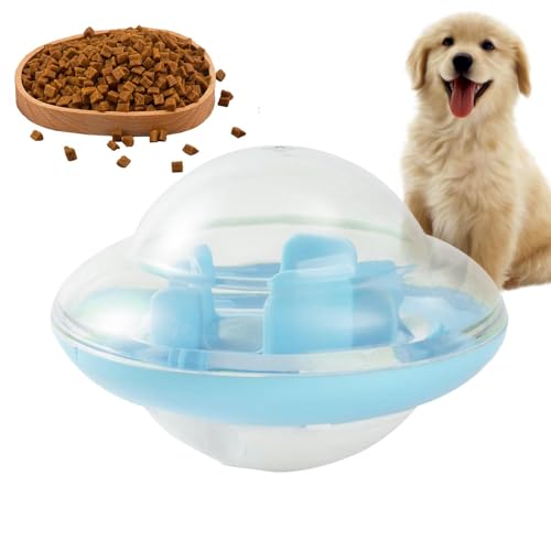 Slow Feeder Katzennapf, Slow Feeder für Katzen | Haustierspielzeug, langsamer Fressball in UFO-Form,Puppy Toys Hundefutter-Puzzle-Futterspender, Katzenfressnapf, interaktives von itrimaka