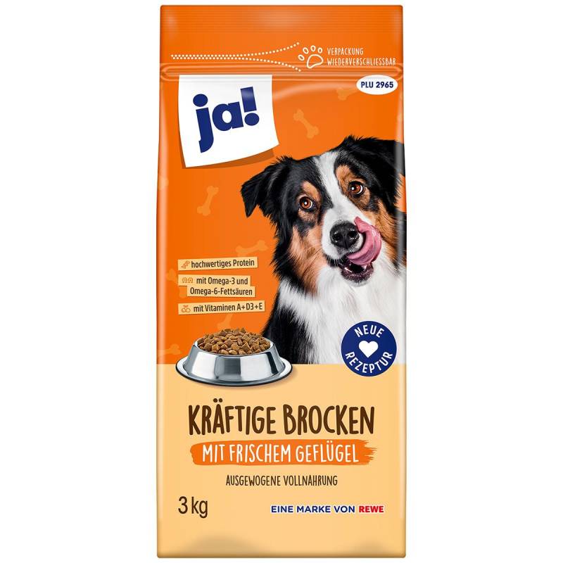 ja! Kräftige Brocken mit Geflügel 10x3kg von ja