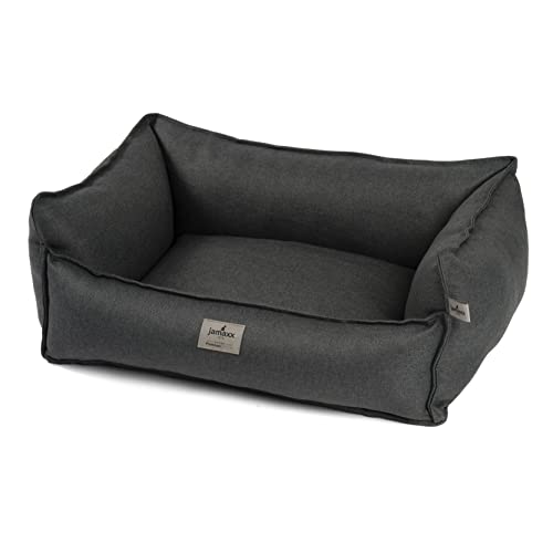 JAMAXX® Luxus Hundekörbchen orthopädisches Hundebett Memory Foam Hundekissen für kleine Hunde, kuscheliges Sofa Matte Waschbar Flauschige HundeCouch Hundekorb Rand extra-hoch PDB2018 S 70x50 anthrazit von jamaxx-pets