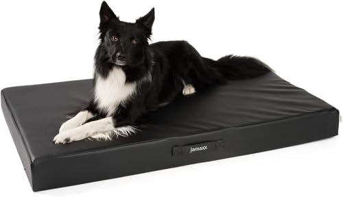 JAMAXX® Premium Hundekissen Hundematte Canvas Waschbar Orthopädisches Hundebett weich Memory Foam Visco-elastische Füllung, mittelgroße Hunde, Vintage Canvas Stoff Matratze PDB1007 von jamaxx-pets