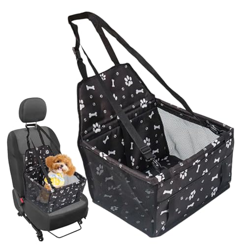 Hunde Autositz, Tragbarer Hundeautositz mit Befestigung Washable faltbar Hundesitz Auto Auto-Hundebett Tiertransportbox für Rück und Vordersitz, 33x40x45cm Hunde Autositz, Tragbarer Hundeautositz mit Befestigung Washable faltbar Hundesitz Auto Auto-Hundebett Tiertransportbox für Rück und Vordersitz, 33x40x45cm von jamgeery