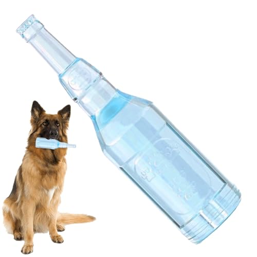 Welpenflasche kauen Spielzeug, Interaktives Hundespielzeug Hund Quietschspielzeug Kauspielzeug für Welpen, Kleine und Mittlere Hunde, Haustiere von jamgeery