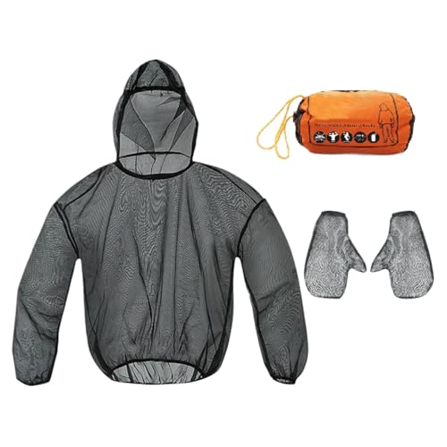 jamgeery Fliegennetz Hemd | Leichtes Fliegenkostüm,Flexible Atmungsaktive Schutzausrüstung Für Camping Abenteuer Wandern Angeln Unisex jamgeery Fliegennetz Hemd | Leichtes Fliegenkostüm,Flexible Atmungsaktive Schutzausrüstung Für Camping Abenteuer Wandern Angeln Unisex von jamgeery