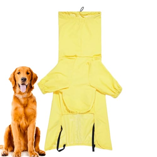 jamgeery Hunderegenmantel,Reflektierende Regenjacke für Hunde mit Zugseilöffnung - Verstellbarer Poncho für mittelgroße bis große Haustiere bei Outdoor-Abenteuern jamgeery Hunderegenmantel,Reflektierende Regenjacke für Hunde mit Zugseilöffnung - Verstellbarer Poncho für mittelgroße bis große Haustiere bei Outdoor-Abenteuern von jamgeery