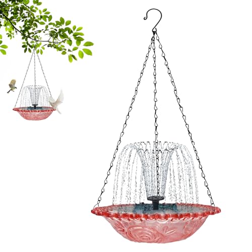 jamgeery Vogeltränke Schüssel, Solar-Trinkbrunnen – hängende Trink-Futterstation, Deko-Bad für den Außenbereich, Garten, Terrasse, Kolibri, Balkon jamgeery Vogeltränke Schüssel, Solar-Trinkbrunnen – hängende Trink-Futterstation, Deko-Bad für den Außenbereich, Garten, Terrasse, Kolibri, Balkon von jamgeery