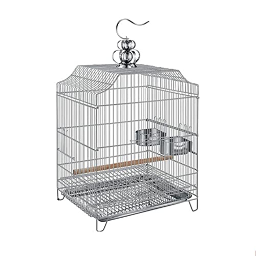 jbshop Vogelkäfig Borgerigar Käfig kann Zuchtkasten mit großer Edelstahl-Vogelkäfig-Star bringen, kann das hängende Käfig für kleine Vögel Baden Papageienkäfig (Color : A) von jbshop