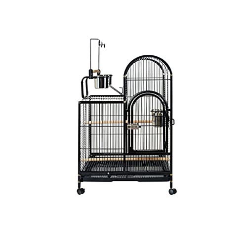 jbshop Vogelkäfig Modischer Papagei Vogel Käfig Tiger Haut Basaltkäfig Großer Papageizuchtkäfig für Zuchtgruppe Vögel Sittichkanarien Papageienkäfig (Size : A) von jbshop