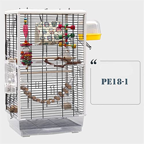 jbshop Vogelkäfig Papageikäfig Großer Acryl Transparenter Vogelkäfig Vogelkäfigdekoration Hängematte Zelt Nest Papageienkäfig (Color : PE18-1) von jbshop