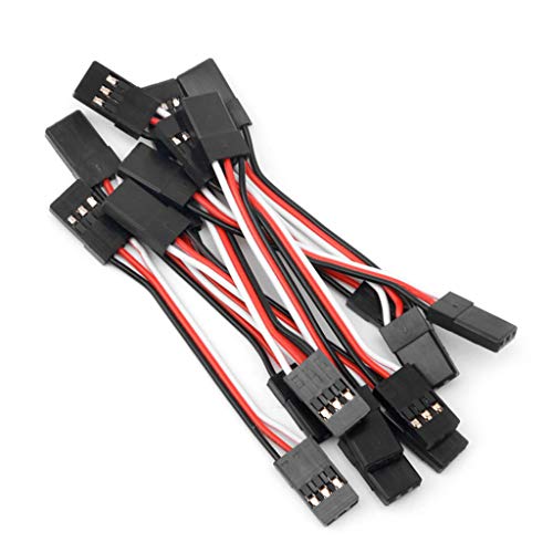 10 Stück 10 cm Quadcopter Verlängerungs Servokabel Futaba Stecker Auf Stecker Drahtkabel von jdstty