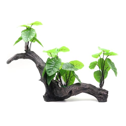 jdstty Driftwood Aquariums Dekorationsharze Künstliche Pflanze Naturhaut Ornamente Für Fisch Und Garnelen Versteck von jdstty