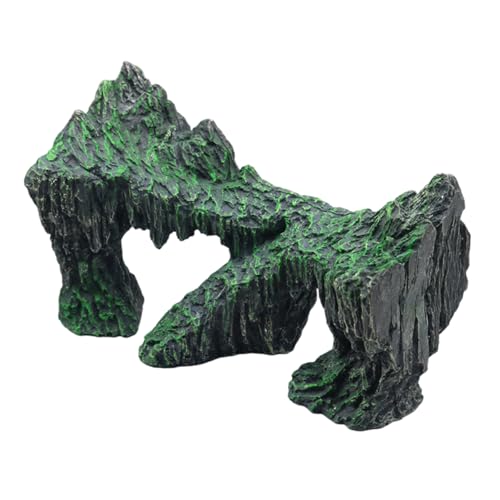 jdstty Steingarten-Terrarien aus Kunstharz, Dekoration für Aquarien, Landschaftsbau, Höhle, Aquarien, dekoratives Modell, Statue, Büro, Tischschmuck von jdstty