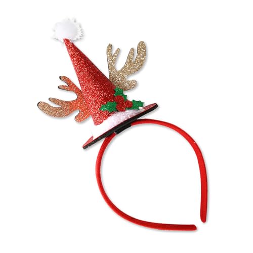 jdstty Weihnachtskostüm, Stirnband, Schleife, Bühne, Schleife, Kopfbedeckung, Geweih, Weihnachtsfeier, Requisiten, Geweih, Geschenk Stirnband von jdstty