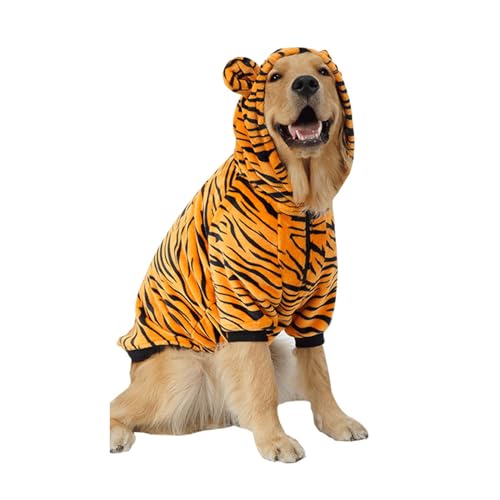 Hunde-Kapuzenpullover für mittelgroße und große Hunde, Halloween-Dinosaurier-Thema, Hundebekleidung, Frühlingshundekleidung für Hunde im Freien von jebyltd