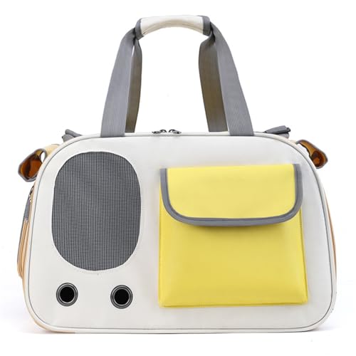 Praktische Katzentragetasche mit Netzfenster, atmungsaktive Outdoor-Katzentragetasche, Schultertasche für Reisen, Handtasche, Haustierbedarf von jebyltd