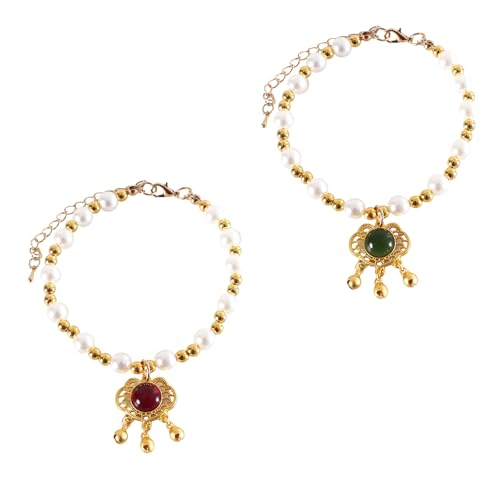 jiingekk 2 x Halskette mit Perlen und Strasssteinen, für Haustiere, Dekoration, Schmuck, Anhänger für modisches Haustierzubehör jiingekk 2 x Halskette mit Perlen und Strasssteinen, für Haustiere, Dekoration, Schmuck, Anhänger für modisches Haustierzubehör von jiingekk