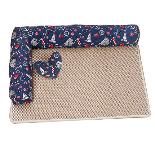 jinyi2016SHOP Hunde und Katzen Pet Pad Orthopädisches Hundebett, L-förmige Chaise-Lounge, Haustier-Sofa-Couch für Katzen und Hunde mit abnehmbarem und waschbarem Deckel Haustierbett von jinyi2016SHOP