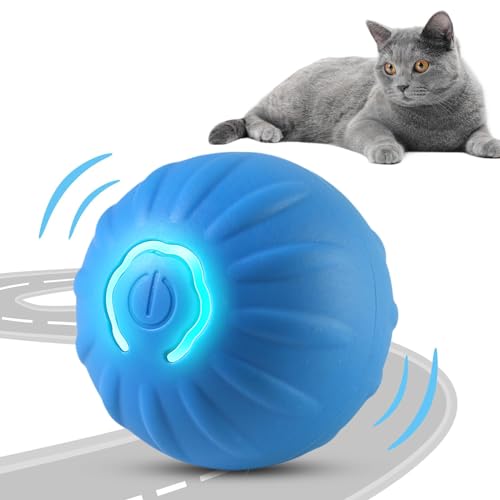 jiuhao Elektrischer Katzenspielzeug, interaktiver intelligenter Springball, Katzenspielzeug, wiederaufladbar, über USB wiederaufladbar, Kätzchenspielzeug, Ball, automatisches Bewegen, Hüpfen, Rollen, von jiuhao