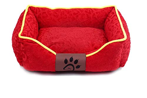 jiwenhua Tierprodukte Hundezucht tierische Produkte Teddy golden Katze Zwinger Haustiere in verschiedenen Größen können, Rosa rot, l: groß (geeignet für 20-Jin) von jiwenhua