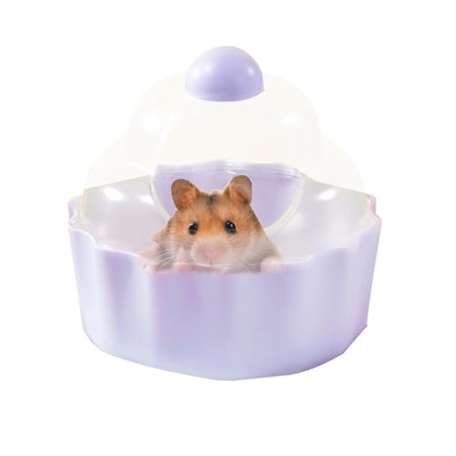 jlceh Hamster-Sandkasten, Kuchenform, Tiersandbad, Duschraum, auslaufsicher, stabil, transparent, für Rennmäuse, Igel, Eichhörnchen und andere Kleintiere von jlceh