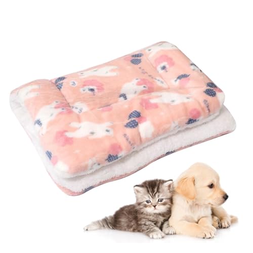 jlceh Hundedecke | Weiche Warme Kissenmatte für Hunde und Katzen | Weiche Warme Kissenmatte, Waschbare Welpenunterlagen Schlafdecke für Kleintiere Schlaf von jlceh