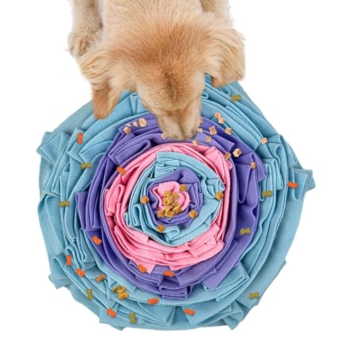 jlceh Schnüffelmatte für Hunde, Schnüffelmatte für Hunde - Bunte Hundefuttermatte, interaktives Hundespielzeug | Enrichment Toys Haustier-Schnüffelpad, interaktive Haustierbedarf-Hundefütterungsmatte von jlceh